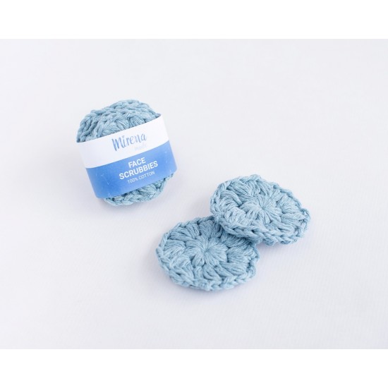 Reusable face scrubbies - Γαλάζια 