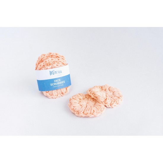 Reusable face scrubbies - Σομόν