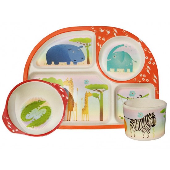 Kids 3 piece Dining Set- Ζούγκλα απο Ecoffeecup