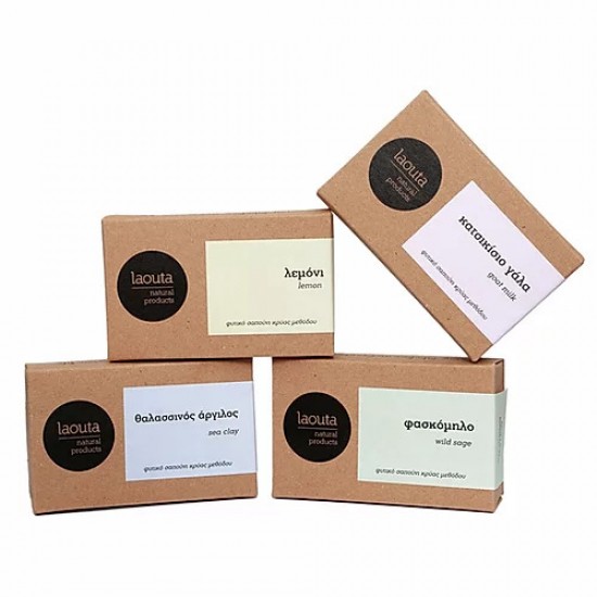  Laouta natural products Φυτικό σαπούνι ¨άγριο φασκόμηλο¨ 120gr