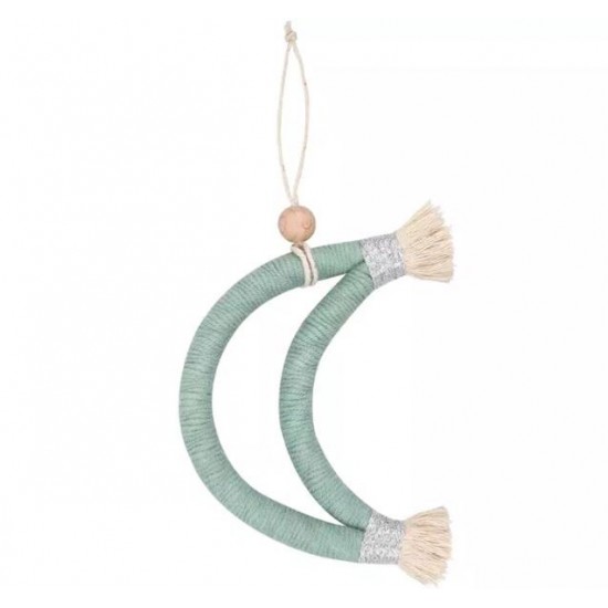 Macrame Χειροποίτητο Φεγγάρι "Mintmoon"