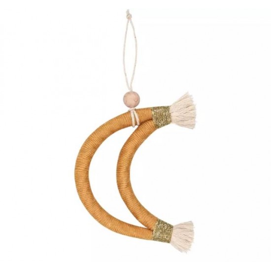 Macrame Χειροποίτητο Φεγγάρι "Mustardmoon"