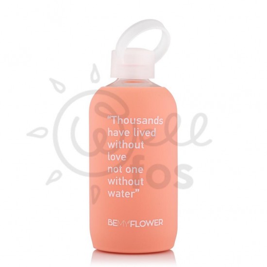 Γυάλινο Μπουκάλι της BeMyFlower-Peach 500ml