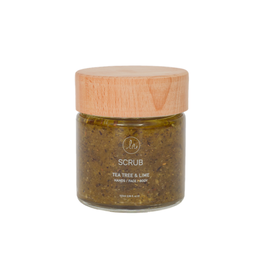 LN Handmade Scrub Tea Tree and Lime - Hands, Face, Body (100ml-150gr)