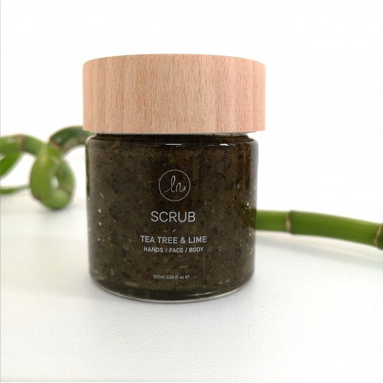 LN Handmade Scrub Tea Tree and Lime - Hands, Face, Body (100ml-150gr)